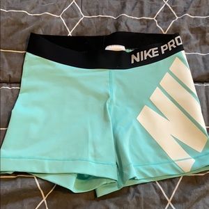 Nike Pro Shorts - Blue, M